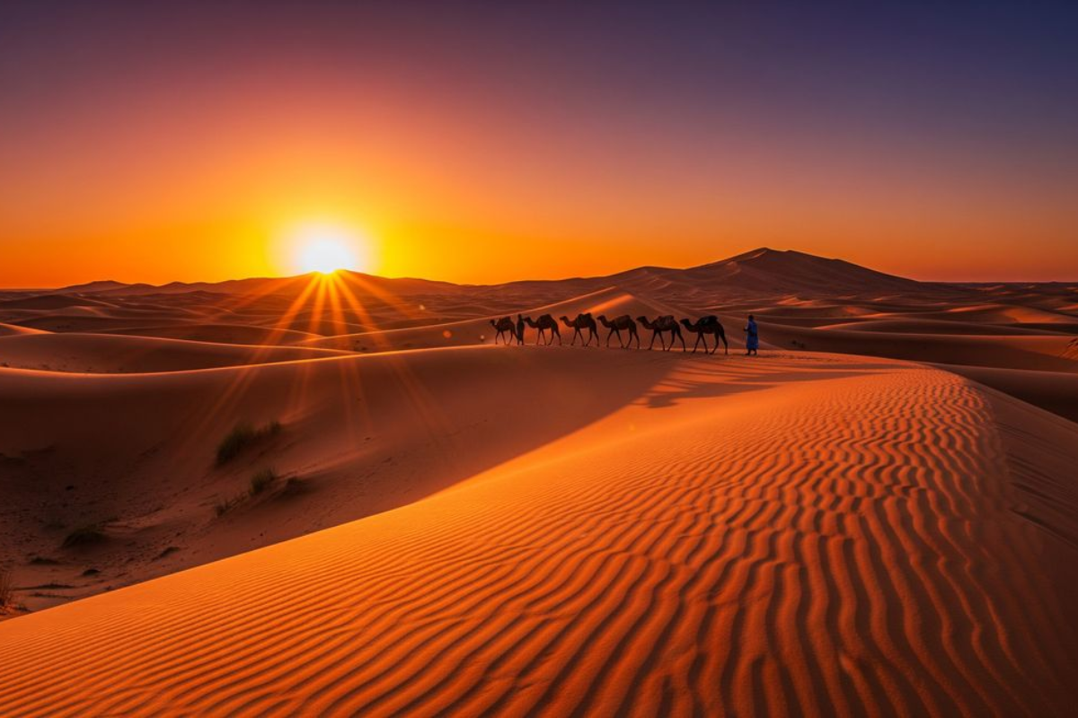 Erg Chebbi dunes in Merzouga