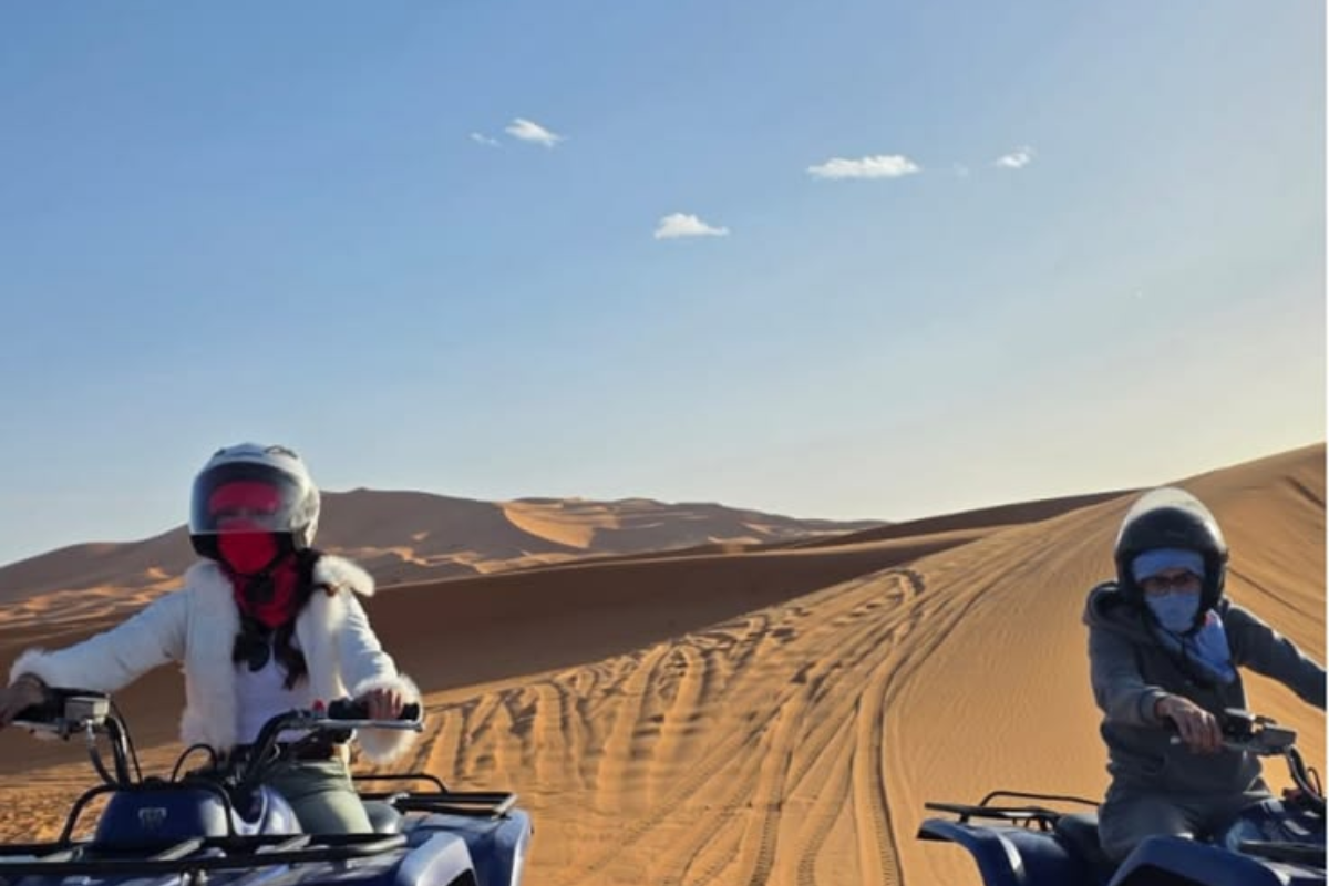 Merzouga quad bike tour Sahara desert adventure